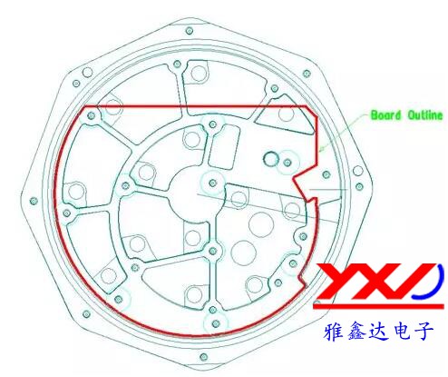 圖 2:在本示例中,必須根據(jù)特定的機(jī)械規(guī)范設(shè)計(jì) PCB,以便其能放入防爆容器中 圖 2:在本示例中,必須根據(jù)特定的機(jī)械規(guī)范設(shè)計(jì) PCB,以便其能放入防爆容器中